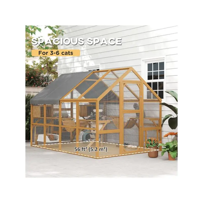 سرير كات هاوس ديلوكس مريح للحيوانات الأليفة - مساحة ناعمة ومريحة للقطط والقطط، سهل التنظيف، مثالي للاستخدام الداخلي #1