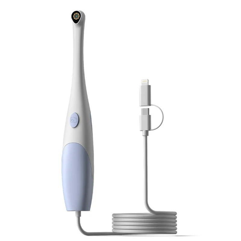 2-in-1 1440P Oral Camera for IPhone/Android/Type-C Handheld Endoscope Dental Inspection Camera for Tooth Health Check