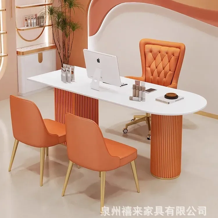 TTLight luxury beauty  senior sense medical beauty consultant table surface consultation room skin testing desk