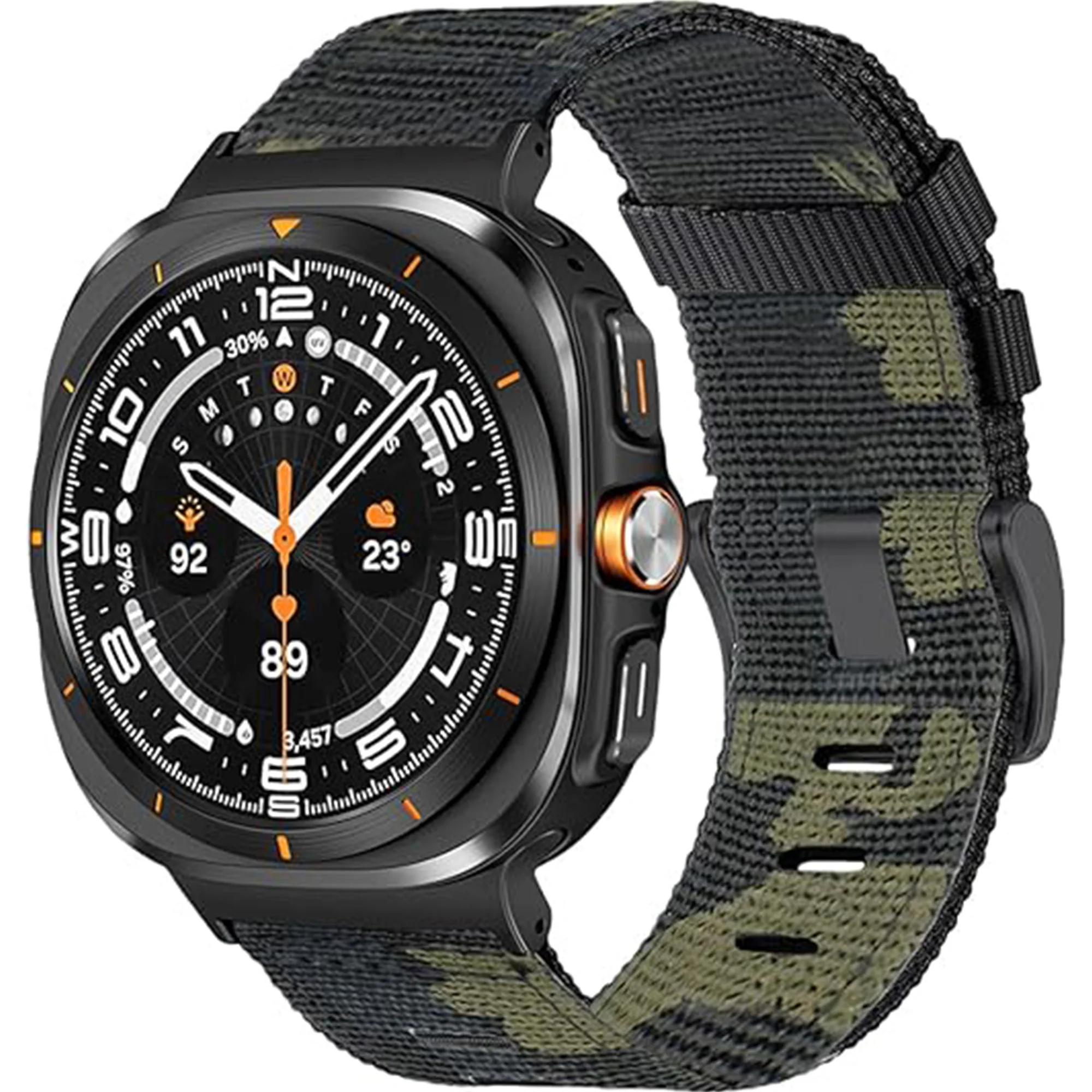 Armband für Samsung Galaxy Watch Ultra Armband 47 mm Zubehör Sport Nylon-Armband Robustes Nylonband Galaxy Watch 7 Ultra Band