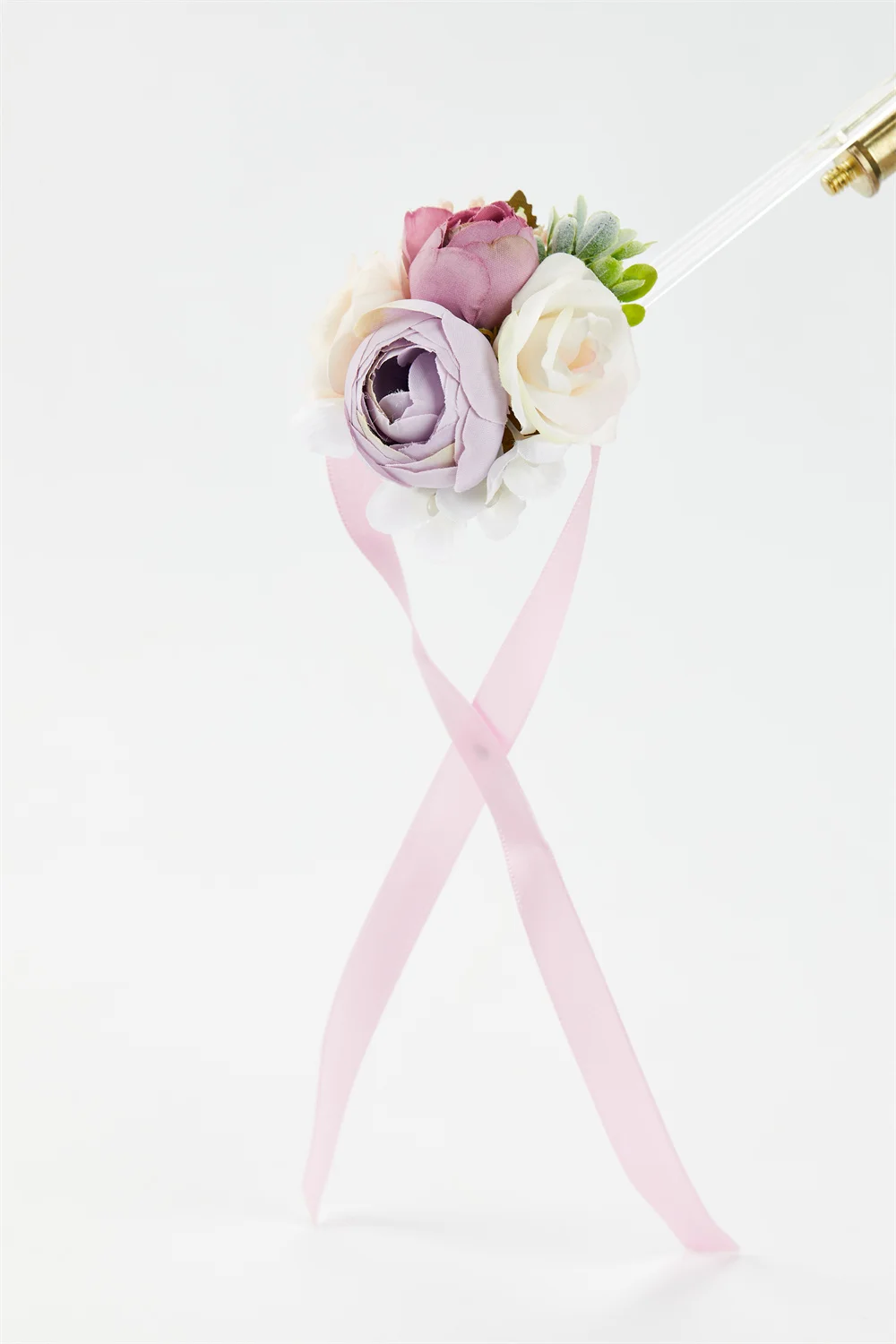 YO CHO Hochzeits-Corsagen, Blumen-Boutonniere für den Bräutigam, lila Seidenrosen-Broschen für Herren, Hochzeits-Brautjungfern-Armband, Handgelenk-Corsage-Blume – Detail 11