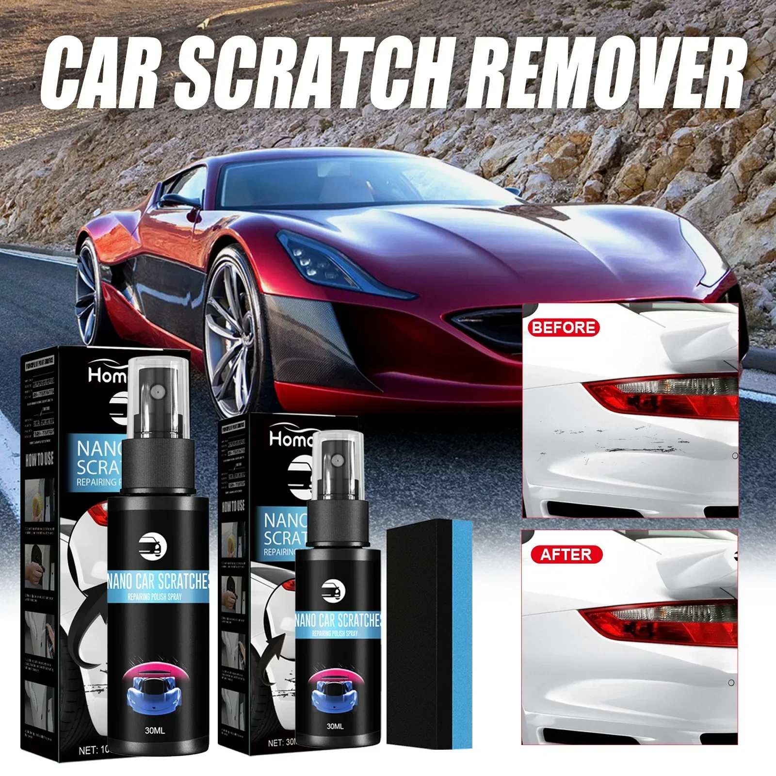 Scratch Repair Spray Car Scratch Renovation Cleaning Repair Maintenance Brightening Care Paint Spray