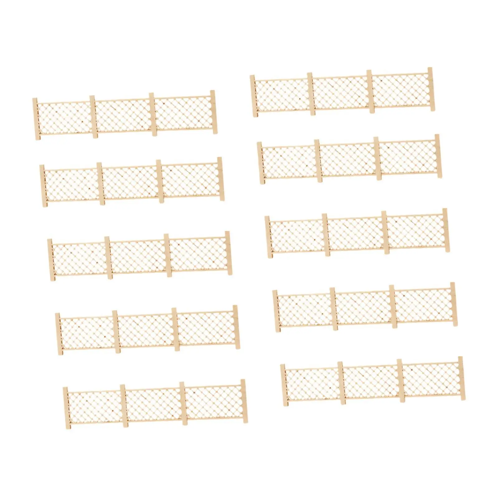 10x mini cercas modelo 1:50 para modelos arquitetônicos de jardim de cena de diorama diy