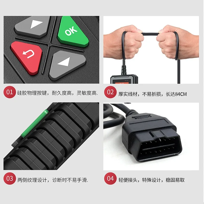 Universal OBD2 Code Reader, Car Engine Fault Diagnostic Scanner Vehicle On-board Computer Detector Tool