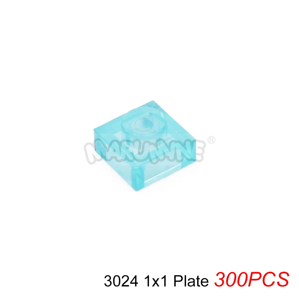 MARUMINE Transparente MOC Bausteine Ziegelteile Fliesenplatten Zubehör Kompatibel mit 98138 3070 3069 3023 3024 2431
