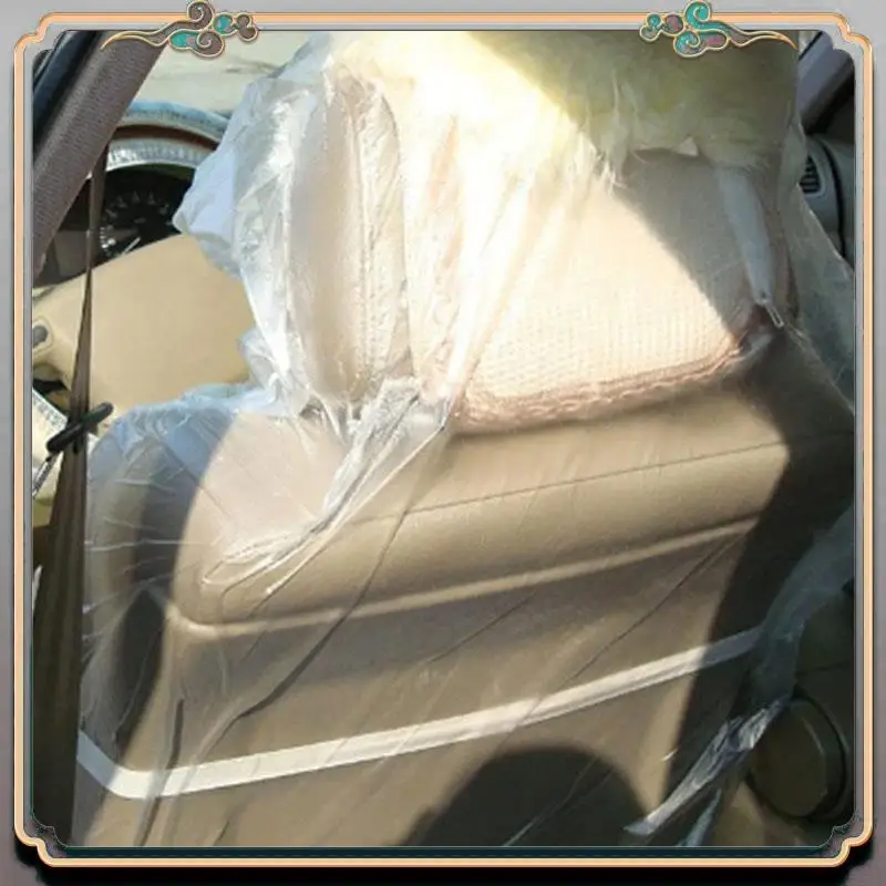 

Надежный-50 шт./компл. автомобильное пластиковое сиденье, обслуживание автомобиля, красота, одноразовый автомобильный чехол для автомобильного сиденья, пыль и грязь