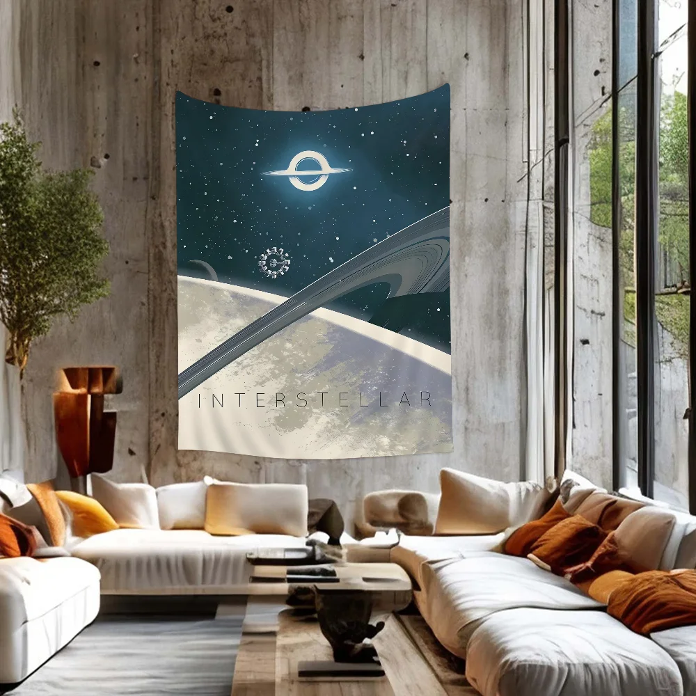 

Movie Interstellar Universe Planet Wall Art Anime Tapestry For Living Room Home Dorm Decor Home Decor