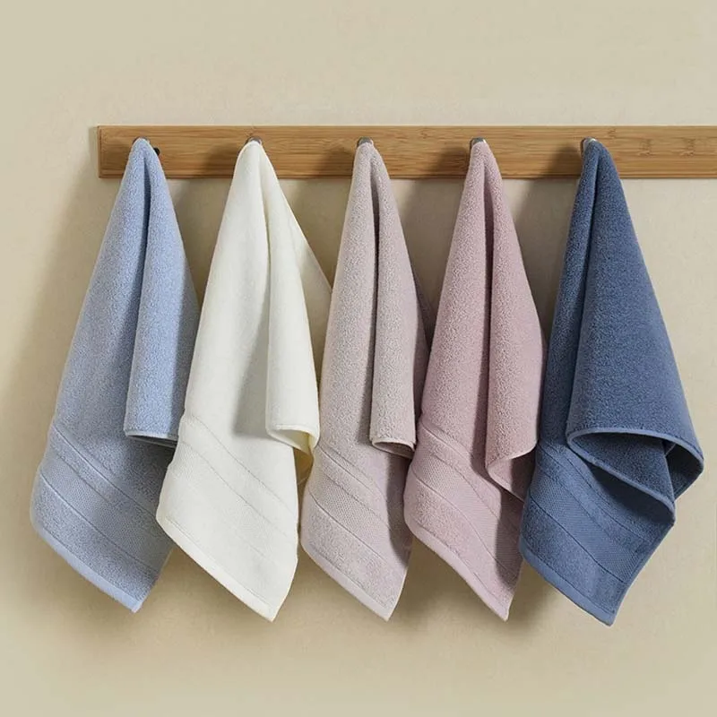 lulupitaya Bath Towel Washcloth 100% Cotton Class A Towel Solid Color Soft Absorbent Towels Multipurpose Use For Hotel Bathroom
