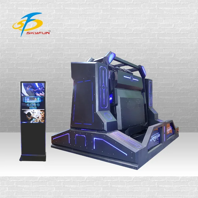 VR Roller Coaster Amusement Machine 9D pendolo film 2 posti VR 360 Cinema