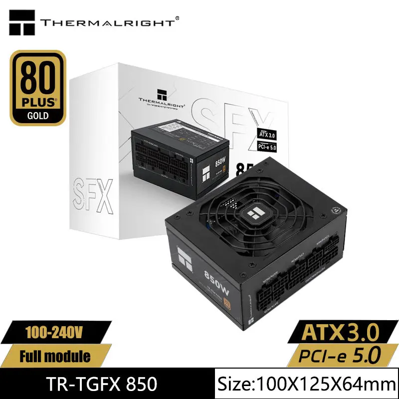 

Thermalright SFX gold medal full module TR-TGFX850 computer case power supply, support ATX3.0 /pcie5.0 (850 /750W)