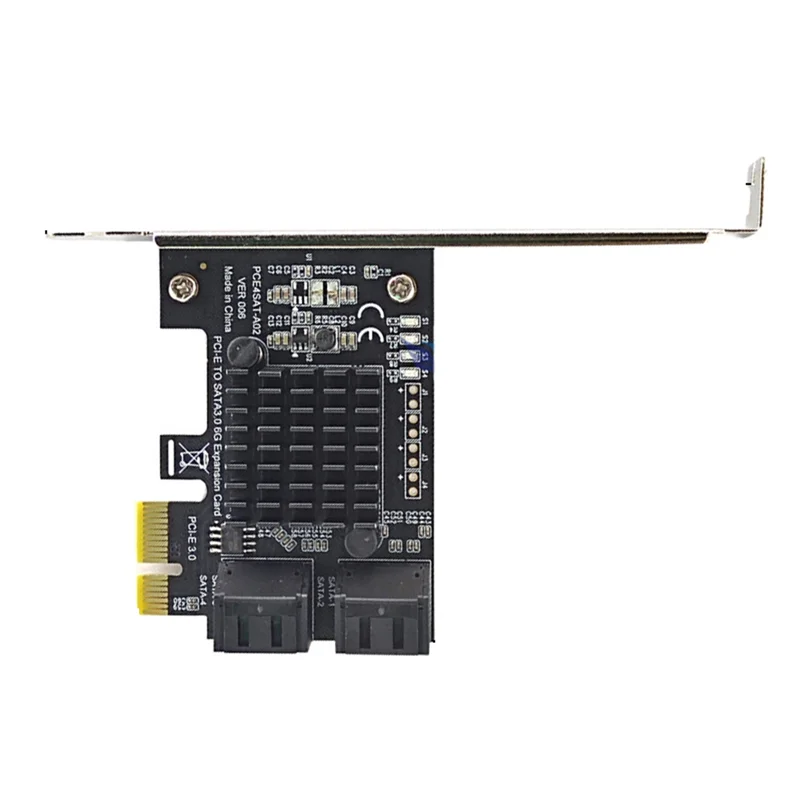 

C9-Asm1064 Chip 4 Port SATA III SSD Adapter Card Pcie Expansion Card 6Gbps Hard Disk Drive To PCI-E 1X Controller