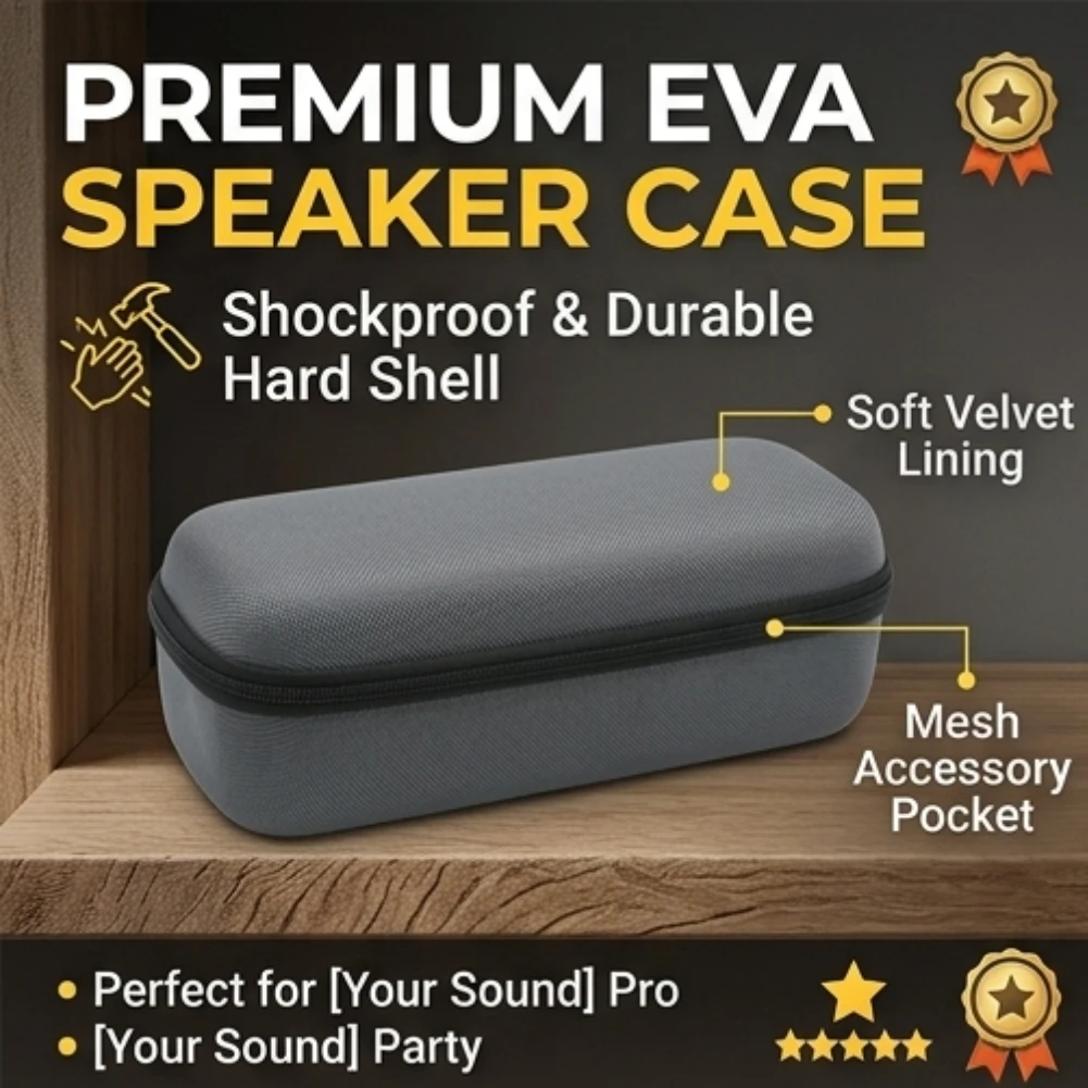 

YXB-21 Hard Case for xiaomi SoundParty Bluetooth Speaker Pro Portable Storage Bag Protective Travel Carrying Pouch for Hiking