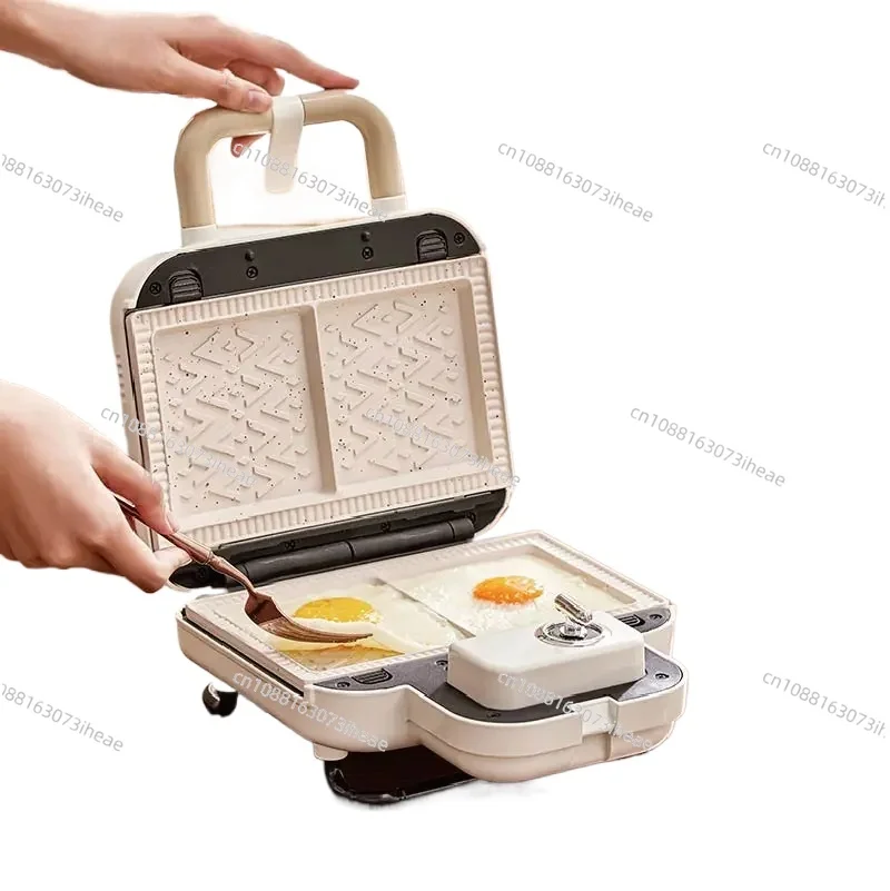 750W Electric Sandwich Machine Fast Breakfast Machine Non-stick 3 Gear Timer Double Plate Sandwich Takoyaki Donut Machine 220V