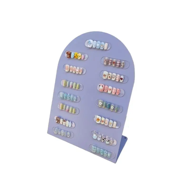 Nieuwe Premium Acryl Nagelkleurplaat Magneet Nageltips Display Board Vergelijking Kleurenkaart Met Nummerstickers Voor Nagelsalon