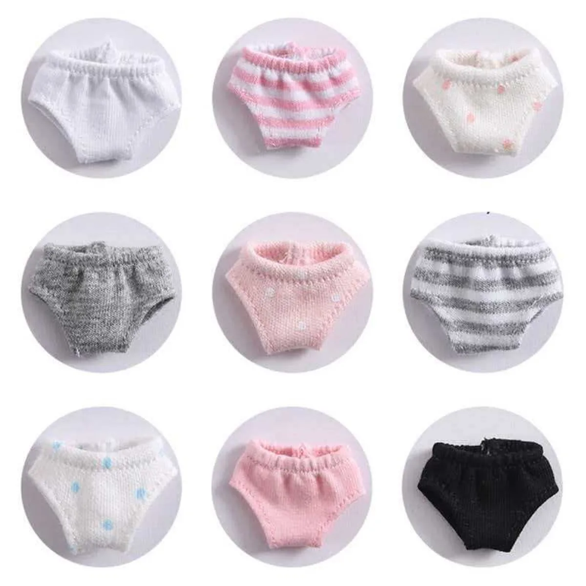OB11 Doll Underwear BJD Doll Clothes Mini Panties for Molly GSC Figure Dolls Accessories