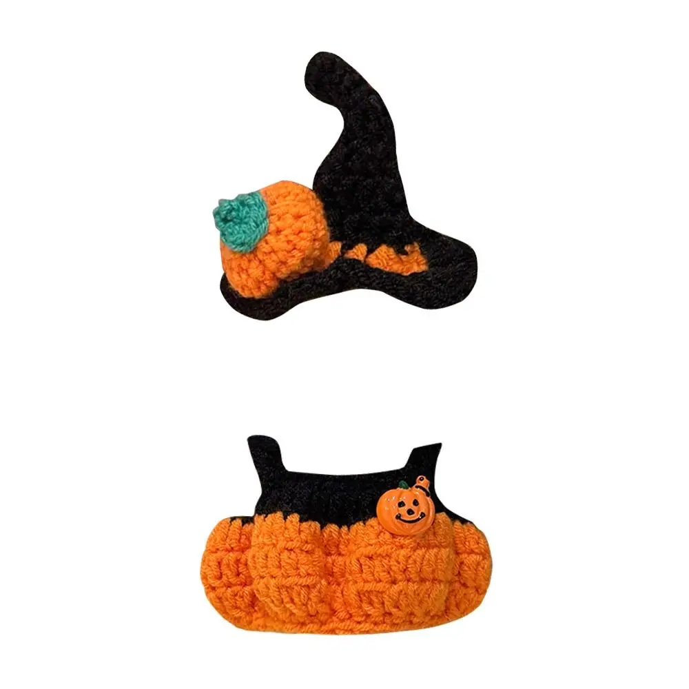 Nuevo Mini vestido de Halloween de vinilo tejido a mano para ropa, conjunto DIY de algodón