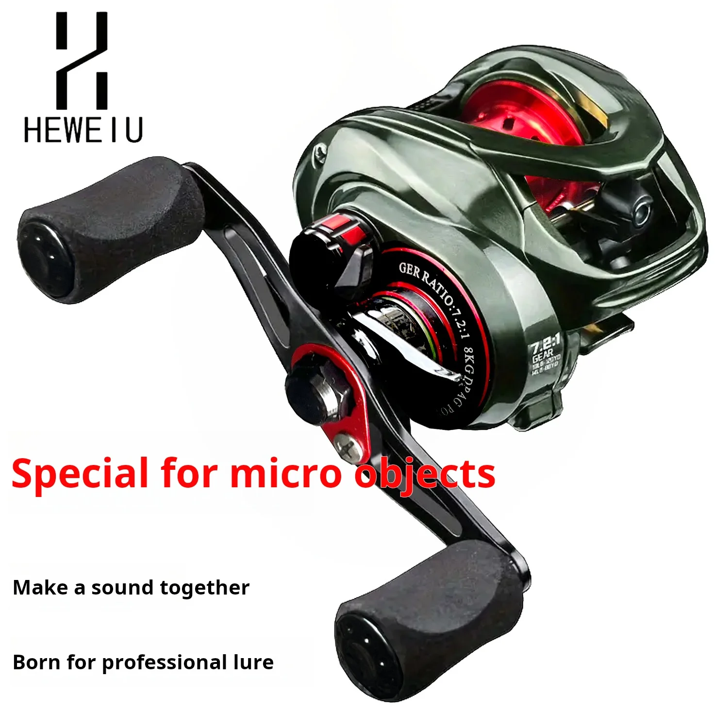 HEWEIU Baitcasting Reel-5+1BB Casting Reel for saltwater or freshwater use Fishing Reel