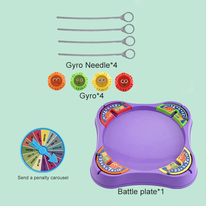 New Kids Pull-out Competitive Spinning Top With Launcher Parent-child Multiplayer Battle Gyro Versus Catapult Top Party Toy