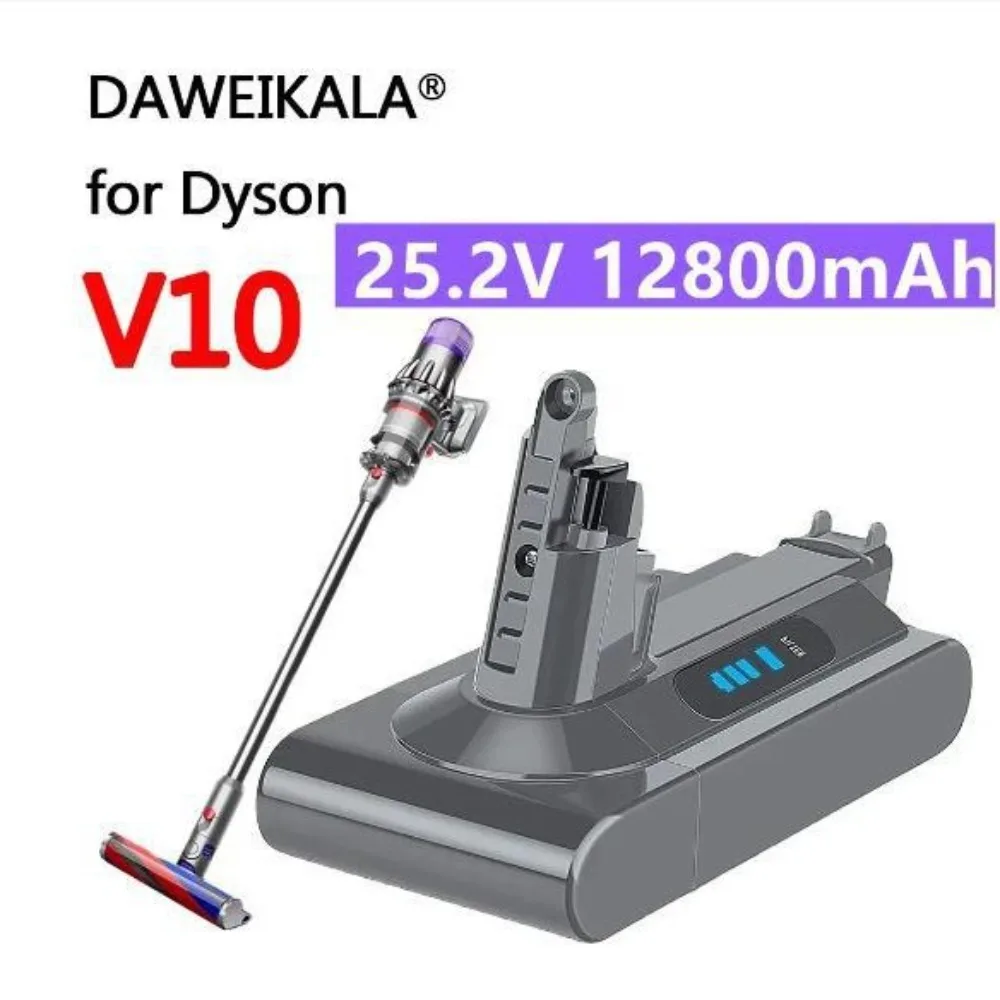 Replacement Battery for Dyson V10 V8 V7 V6 DC31 DC34, 3000mAh Li-ion Handheld Vacuum Cleaner, High Capacity for SV12 SV11