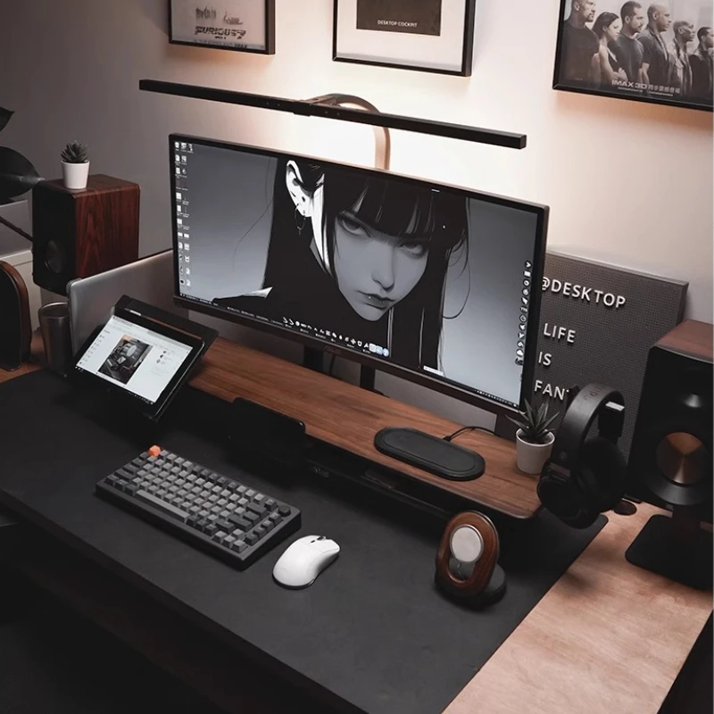 Z3 Modular Monitor Height Increasing Rack Black Walnut Computer Desk Ergonomic Laptop Stand Esports Room Office Desk Organizer