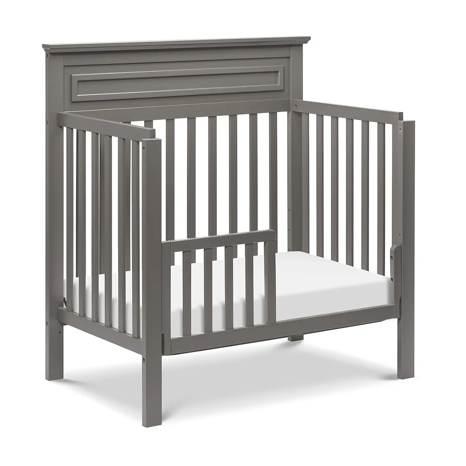 Autumn 4-in-1 Convertible Mini Crib in Slate,  Gold Certified