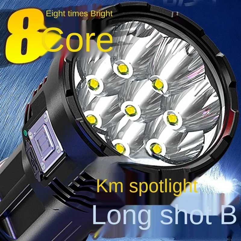 

10000LM Мощные светодиодные фонарики 8LED/7LED сильный свет фонарик с боковым освещением COB перезаряжаемый фонарик для кемпинга ручная лампа