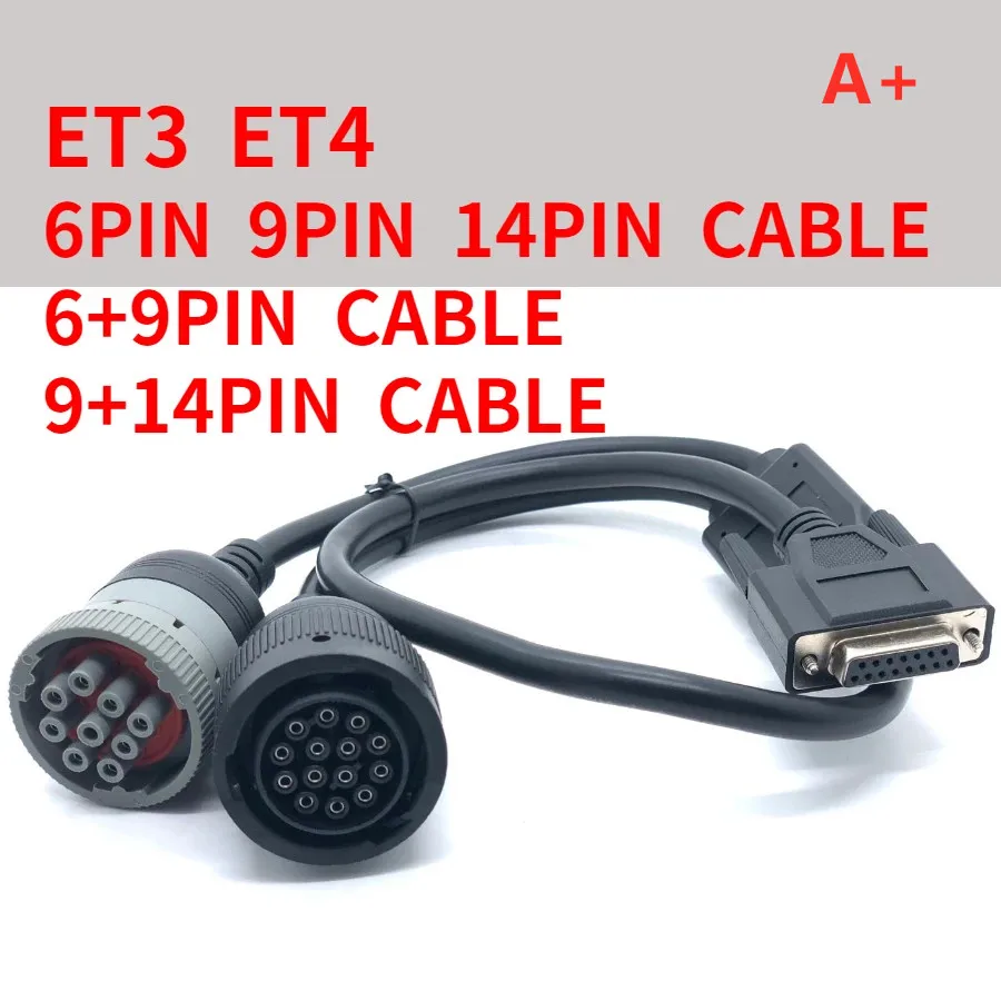 

A+ 9pin +14pin 2 in 1 Cable for CAT ET3 ET4 317-7485 (457-6114 538-5051) 6PIN+9PPIN+14PPIN Large factory