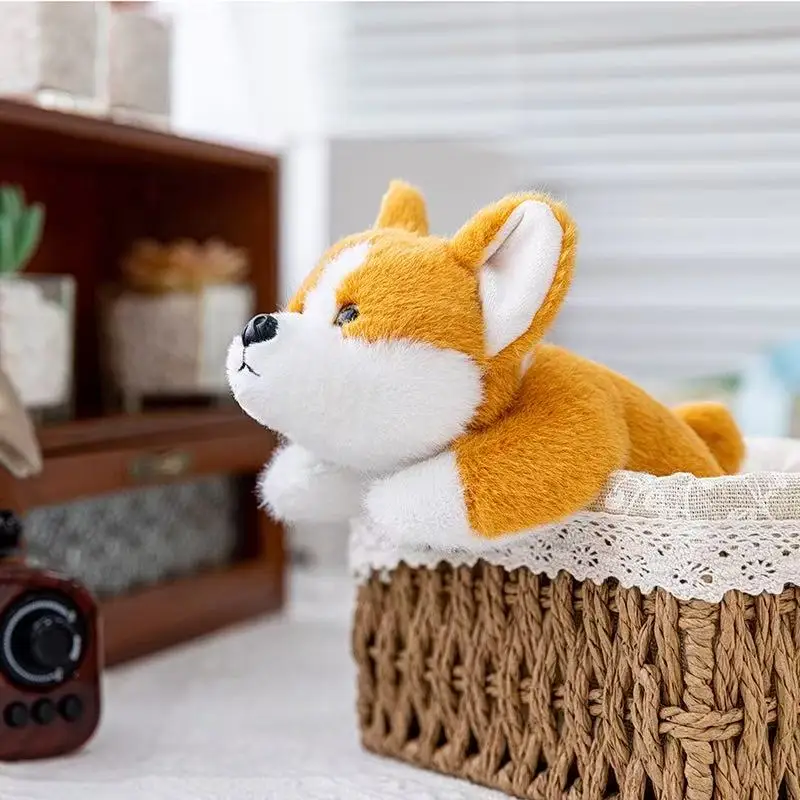 15/22cm palmowa skarb corgi lalka symulacja wypchana pluszowa zabawka lalka ręczna kreskówka urocza poduszka zabawny prezent dla dziecka lalka w domu