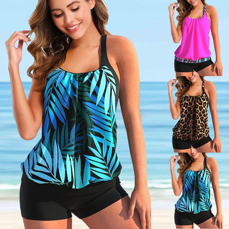 

Retro Pattern Bikini Ladies Sexy Swimsuit Tankini Trend Vacation Leisure Suit Ladies Swimwe S-6XL