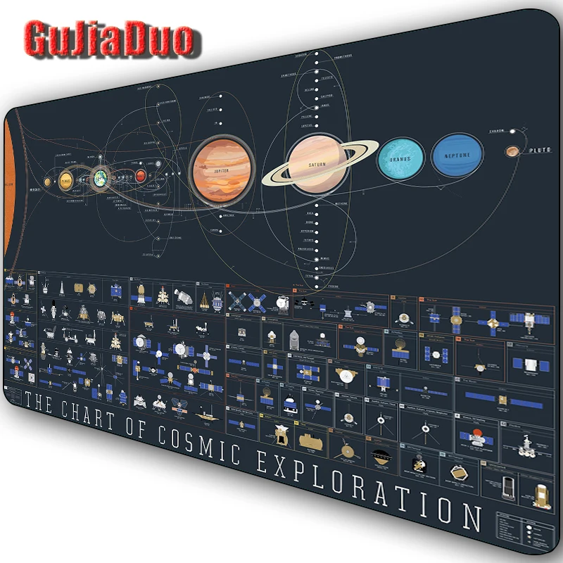 

40x90 Moon Large Size Gamer Mouse Pad Computer Table Desk Mat XXL Non-slip Space Art Mousepad Gaming Hoom Accessories Pc Cushion