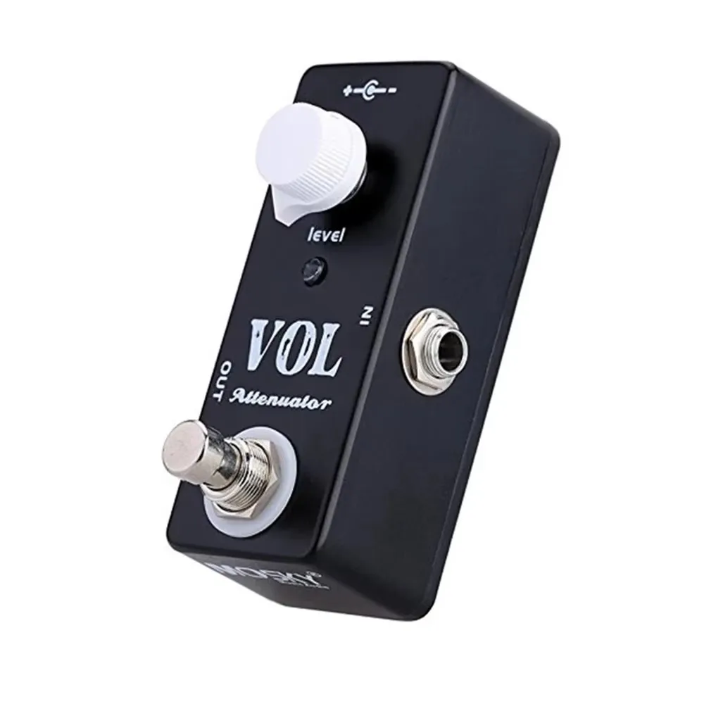 Mosky Pedal De Guitarra VOL ATTENUATOR Distortion Mini Guitar Effect Pedal Footswitch Electric Guitar Bass Musical Instrument