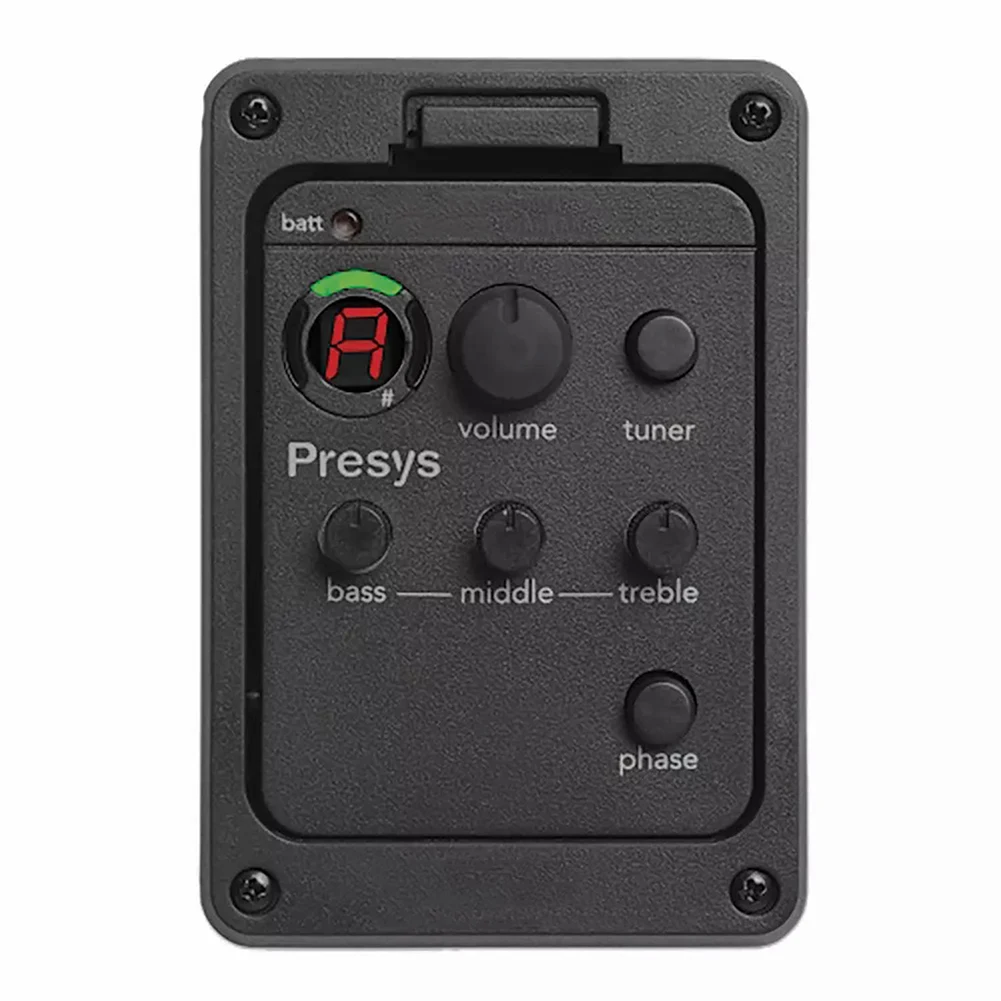 Pickup per chitarra acustica Equalizzatore per chitarra acustica Accordatore pickup alimentato a batteria Sintonizzatore digitale portatile Pickup Accessori per chitarra
