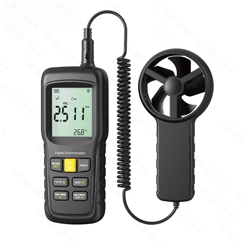 Split Digital Anemometer 0~45m/s Wind Speed Air Volume Temperature Measuring Instrument Handheld