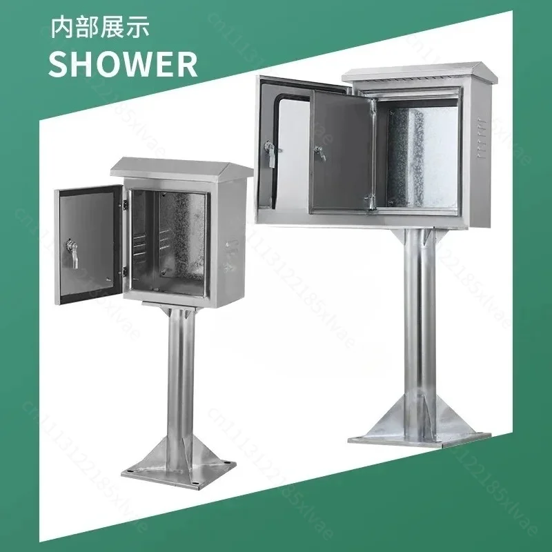 Double‑Door‑Instrument‑Monitoring‑Distribution‑Box‑Outdoor‑304‑Stainless‑Steel‑Column‑Box‑Electrical‑Equipment‑Spare‑Hardware