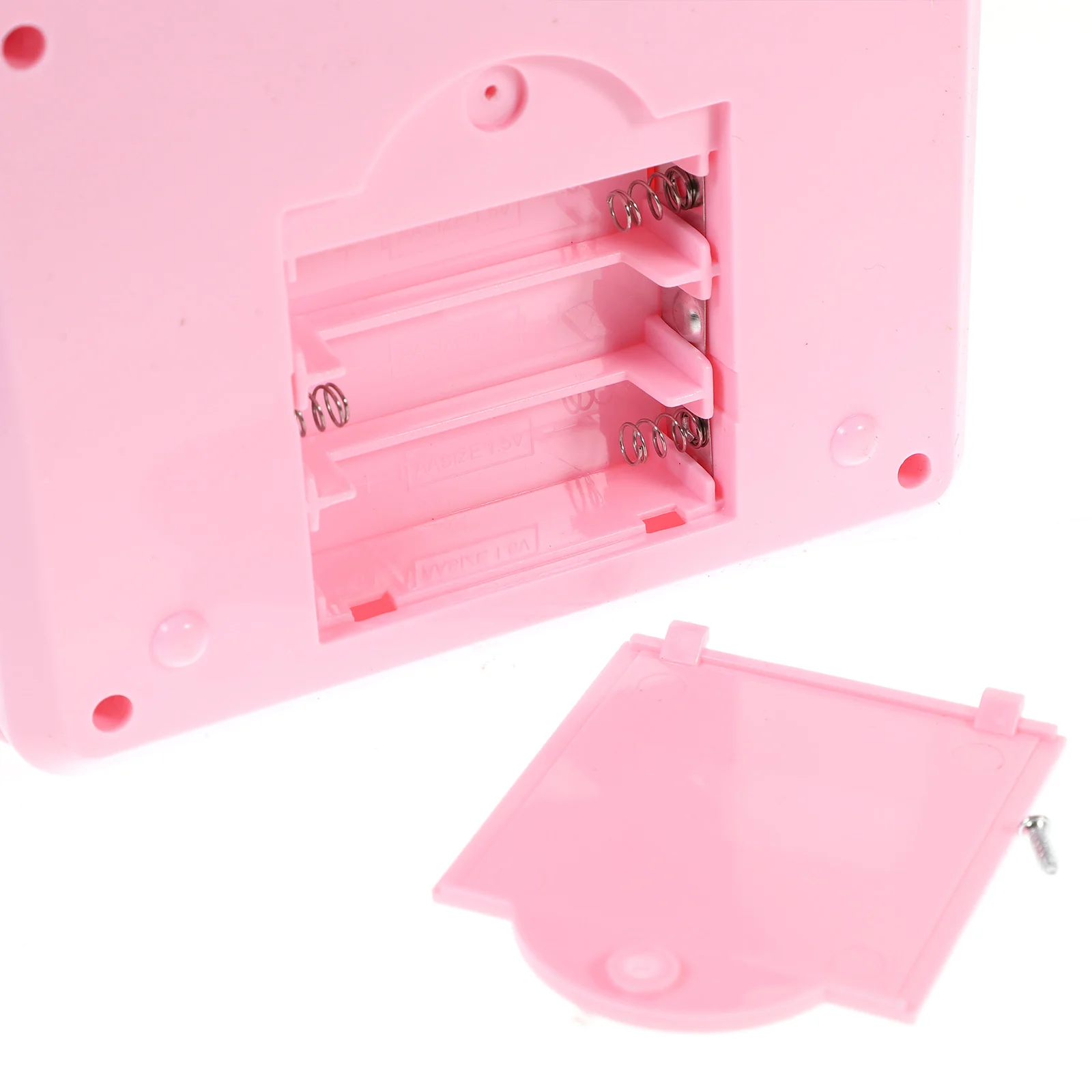 

Children's Money Saving Bank Deposit Box Intelligent Voice Mini Safe and for Kids with (Pink, Button Color)
