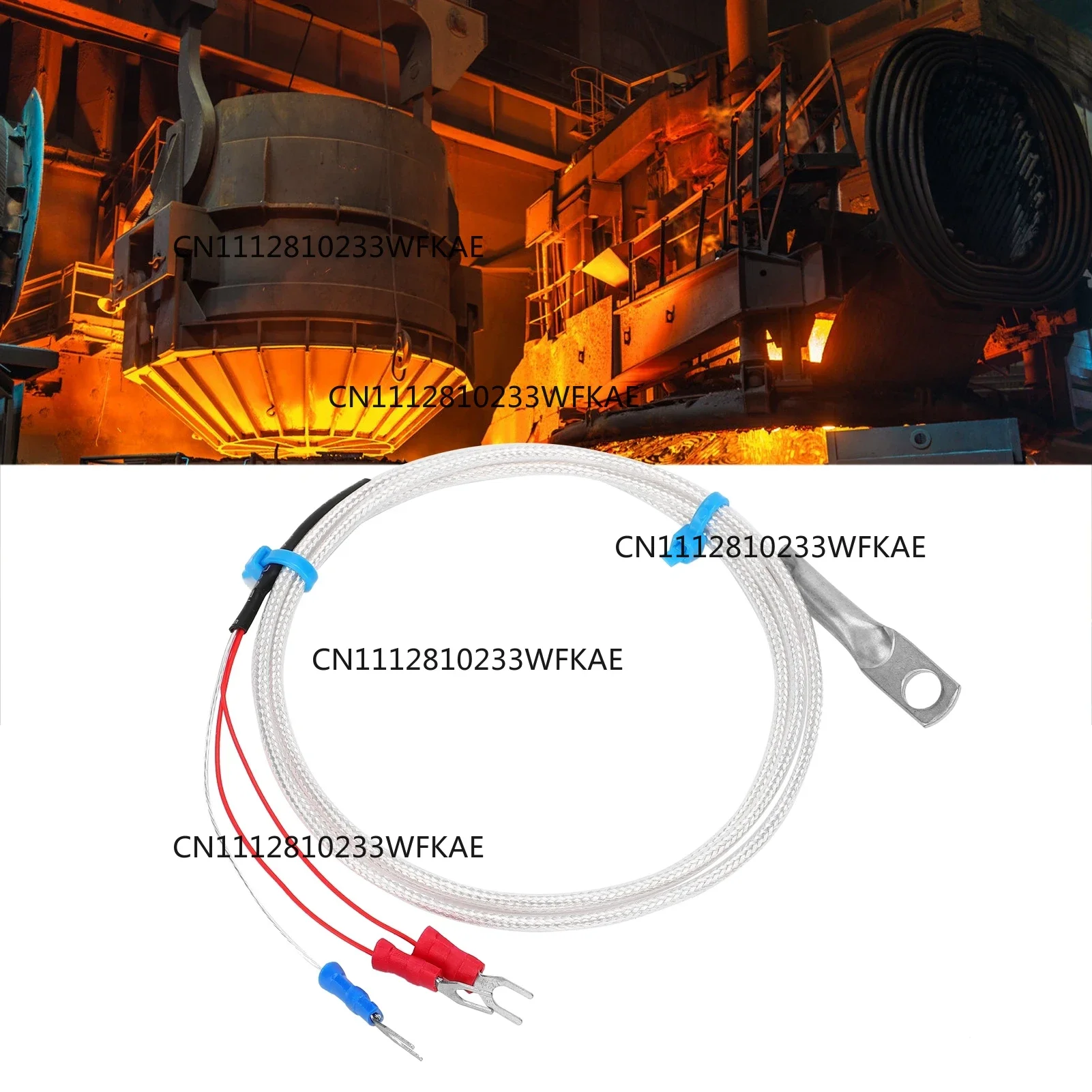 Temperature Sensor Probe PT100 Thermistor Temperature Measuring Probe Round Hole Patch Type Temperature Measuring Probe