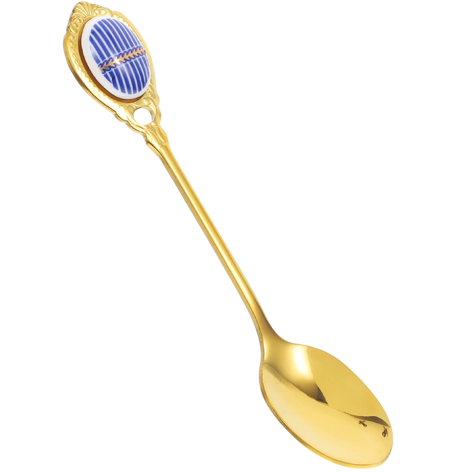 

Gold Plated Coffee Stainless Steel Tea Spoons for Stirring Iced Drinks Elegant Kitchen Bar Use Silverware Honey Spoon Long Spoon