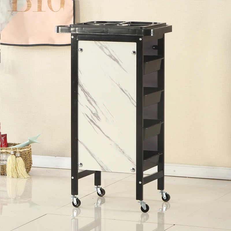 Japanese Style Nail Salon Trolley Barber Shop Storable Originality Trolley Multifunctional Modern Furniture Skjuta En Vagn HBSC