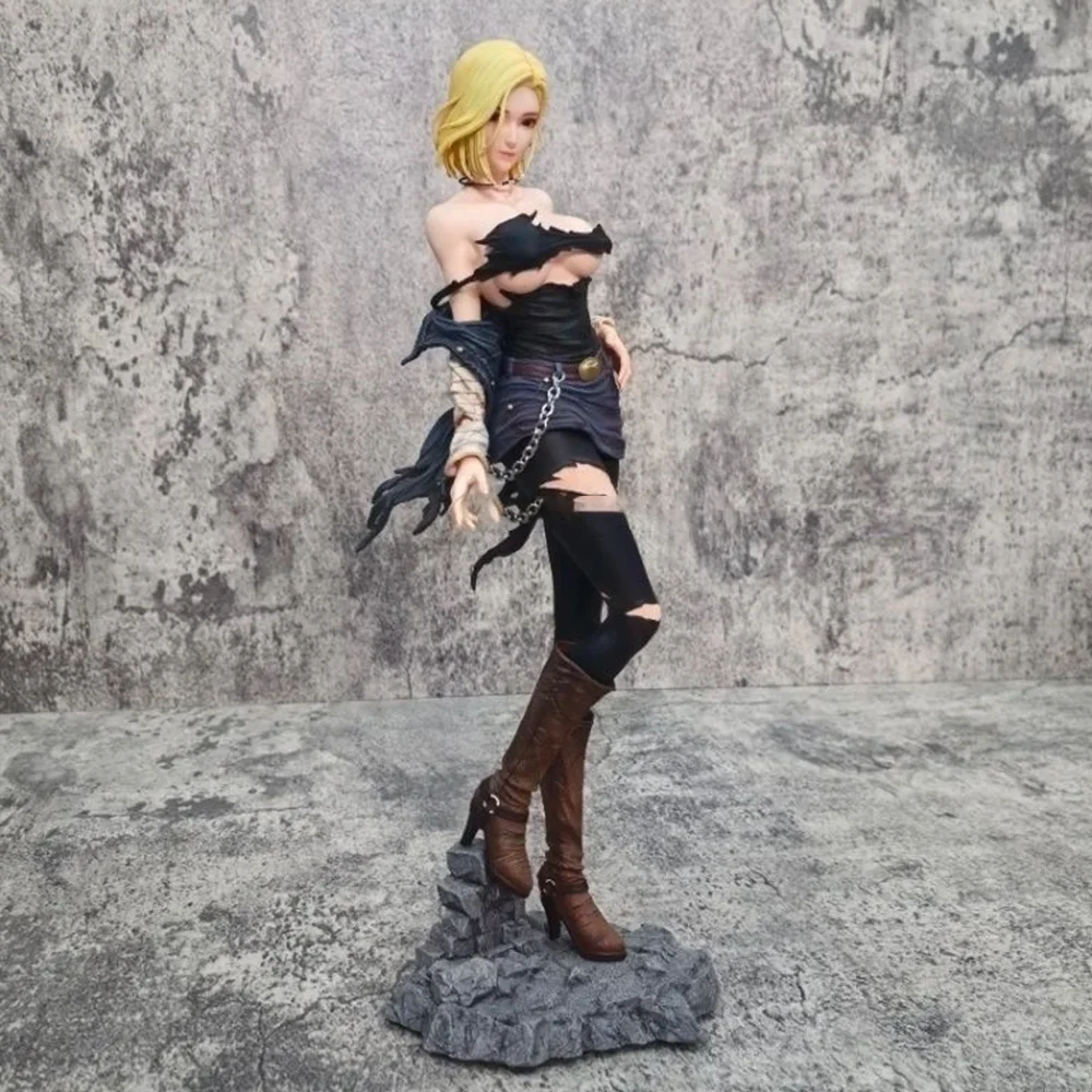 30cm Dragon Ball Z Figurki Anime Android 18 Figurka akcji Sexy Lazuli Pvc Statuetka Model Lalka Ozdoba kolekcjonerska Zabawki urodzinowe