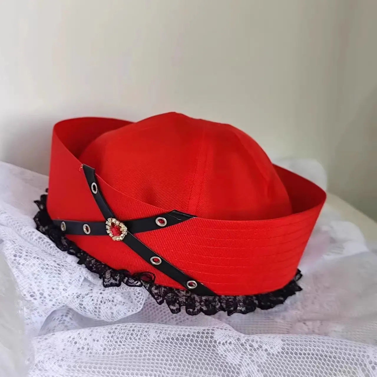 لوليتا فتاة حلوة فتاة فاسق قبعة الماس الداكن بلغت ذروتها مع شخصية حلوة وباردة قبعة الجاموس المياه البحرية