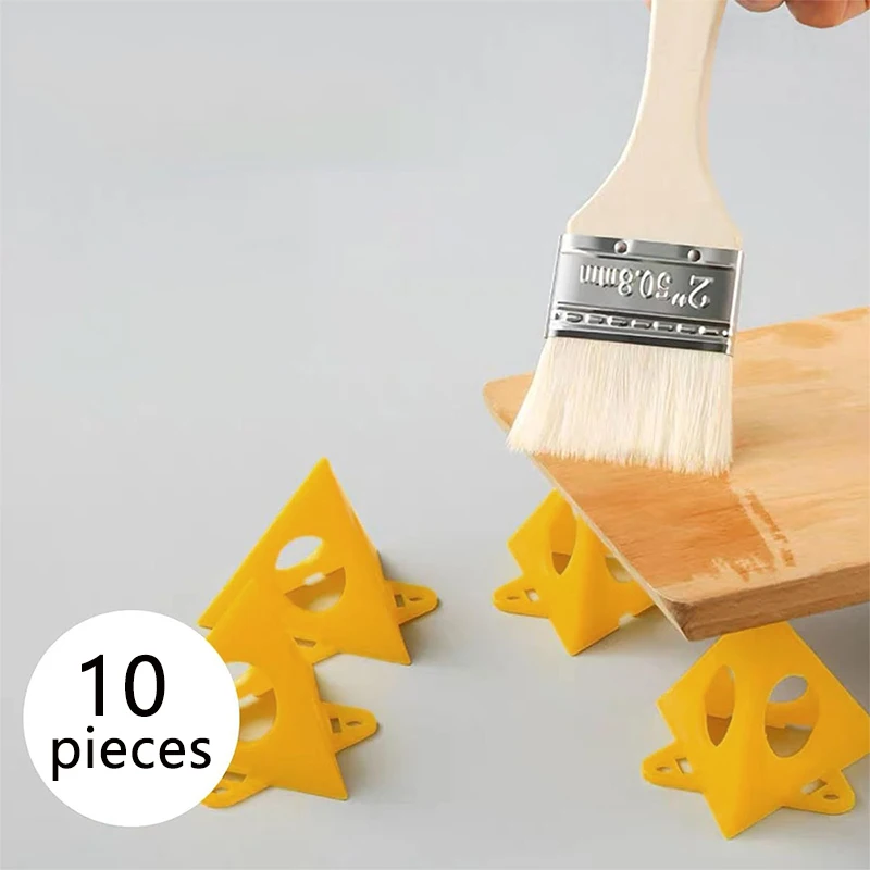 

10pc Pyramid Shaped Tripod Triangular Bracket Woodworking Paint Bracket Spray Painting Bracket Cushion Block Auxiliary Tool Set