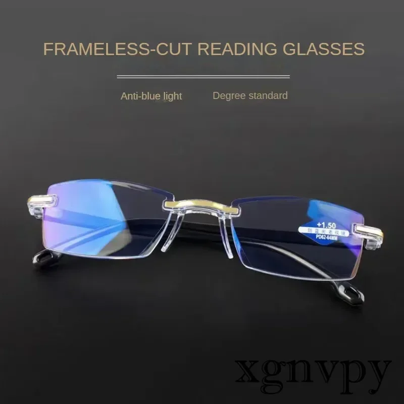 xgnvpy Elder Ultralight Reading Glasses Men Women Retro HD Lens Blue Light Blocking Eyewear Classic Square Farsighted Eyeglasses