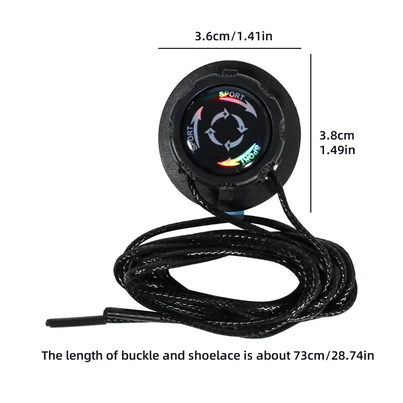 1pair Metal Wire Swivel Automatic Buckle Rope Sneaker ShoeLaces for Kids/Adult No Tie Shoe Laces Quick Lock Shoestrings Sneakers image 5