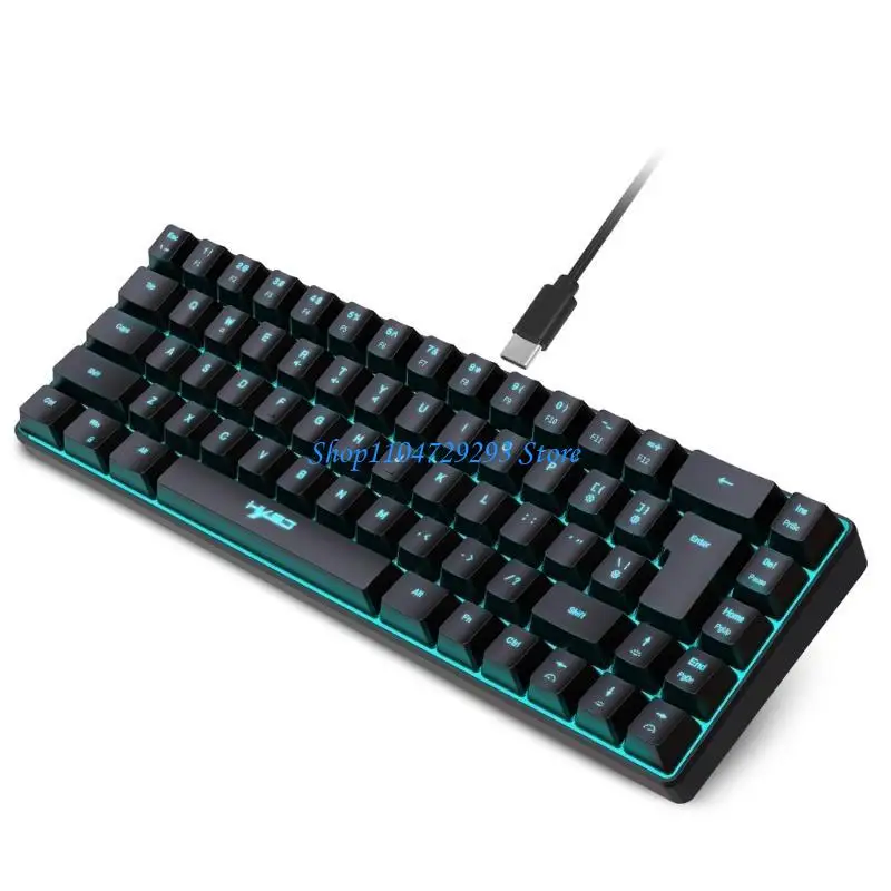 Y2GD V200 RGB Teclado jogos com design portátil e operação simples para o escritório