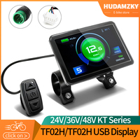 EBike Display TF02 USB TypeC 24V/36V/48V Ebike Controller Intelligent Panel For KunTeng KT Controller Fatbike Electric Bicycle