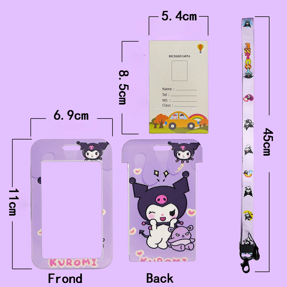 Cartoon Cute Student Campus Card Rice Card Cover Bus Card Brand Certificate Protective Cover Access Control Card Cover Pendant W