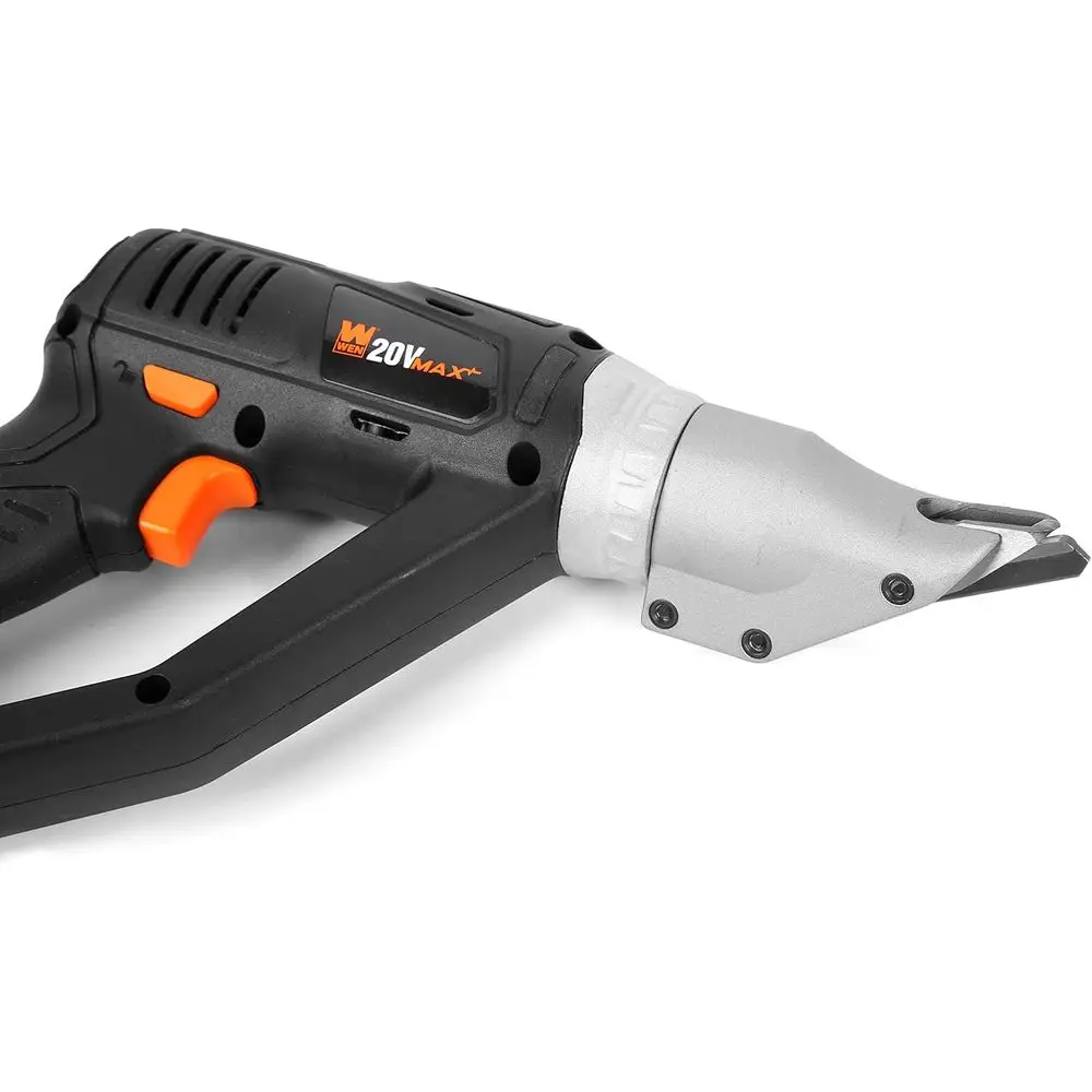 قص معدني لاسلكي، سرعة متغيرة مع بطارية ليثيوم أيون 20 فولت بحد أقصى 2.0 أمبير في الساعة وشاحن (20314)