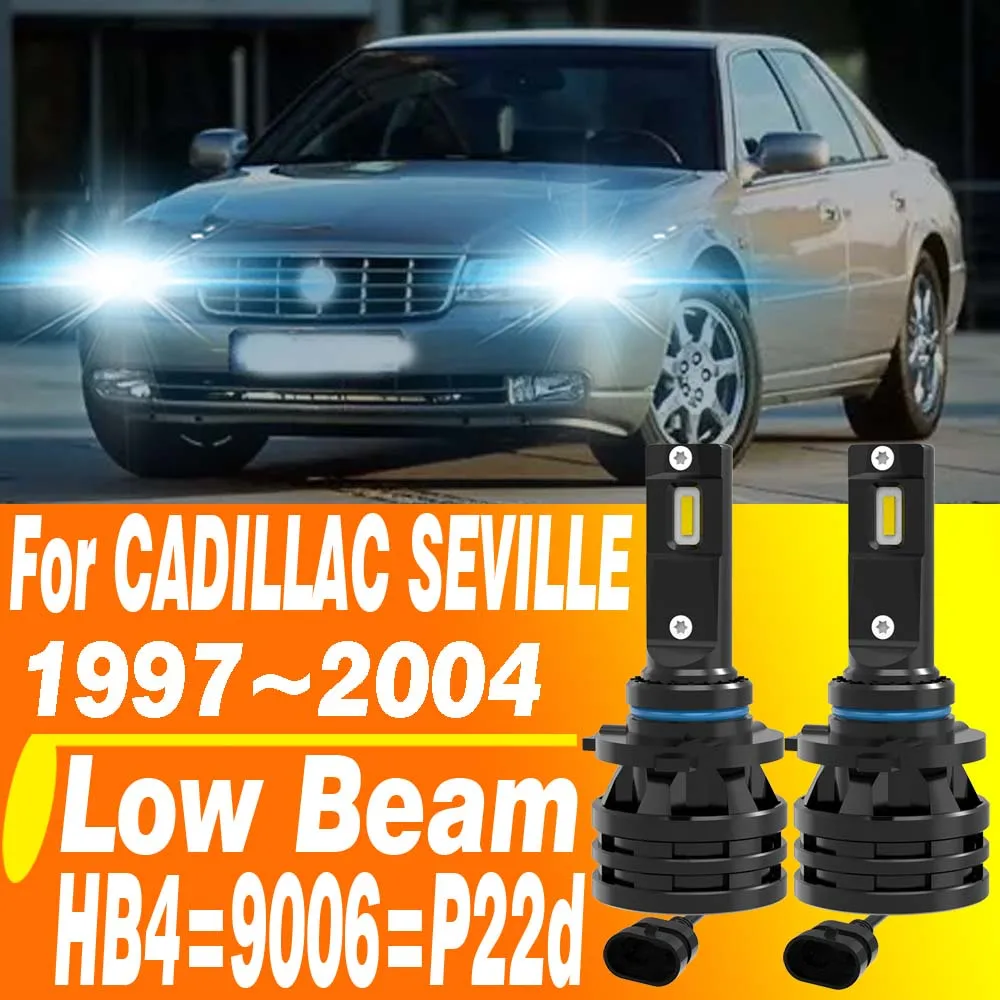 2 uds HB4 9006 faro Led Canbus P22d bombilla de luz baja para coche luz antiniebla DRL lámpara de diodo Turbo 12v 55w para CADILLAC SEVILLE 1997 ~ 2004