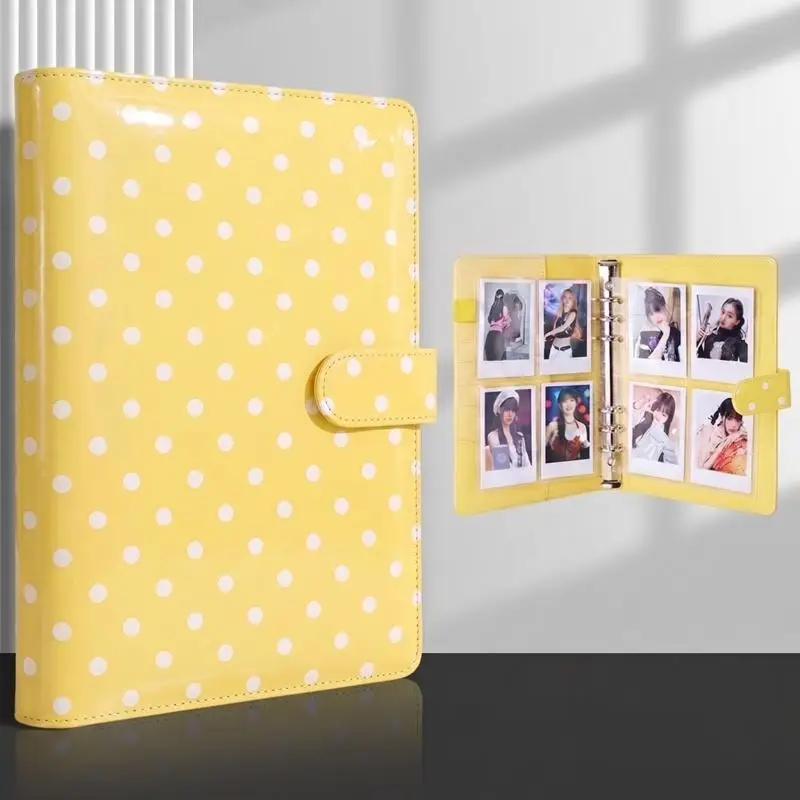 A5 PU Leather Binder Cover With Magnetic Buckle Closure 6 Ring Personal Notebook For Organizing Planner Photo Card Sleeves