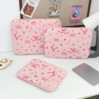 Quilted Bow Graphic Laptop Bag For 13 14 15.6 16 inch For Macbook HP Lenovo Tablet sleeve iPad Air4 5 6 Pro 11 10.9 iPad Case